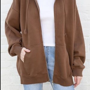 brandy melville brown christy hoodie